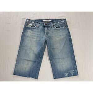 Joe's Jeans Destroyed Denim Cutoff Bermuda Roller Shorts. Women's 28, GUC!!